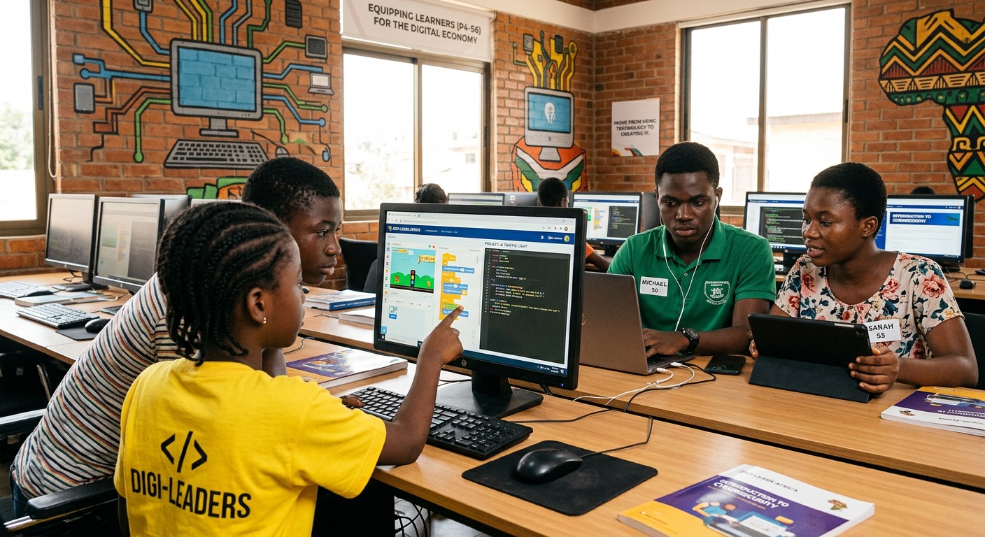 Young entrepreneurs developing business and financial literacy skills